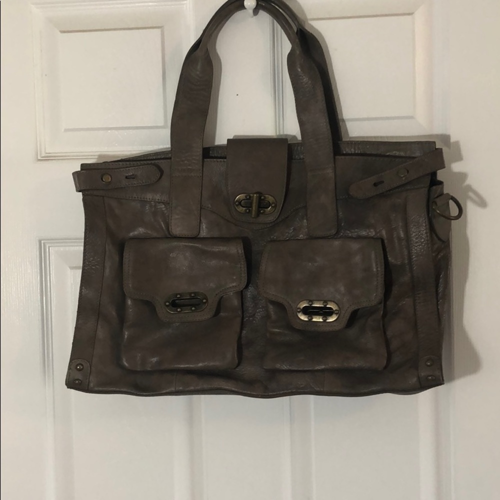 Leather handbag